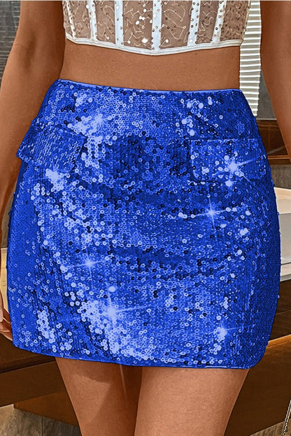 Sequin Bodycon Mini Christmas Skirt