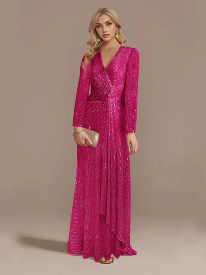 JuliaFashion - 2024 Wedding Sequins Guests Prom Cocktail Dresses