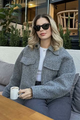 Oversized Tweed Casual Jacket
