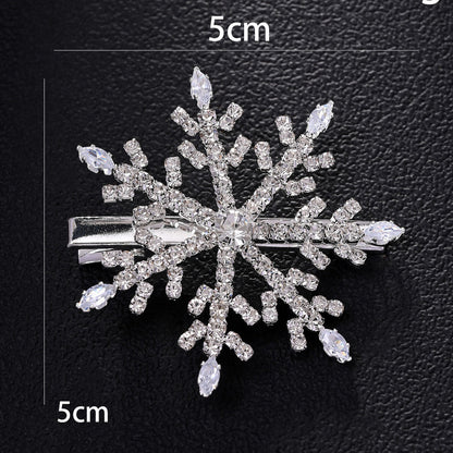 Rhinestone Reindeer Bow Festive Hair Accessory