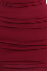 Ruched Backless Fitted Retro Camisole Party Dress
