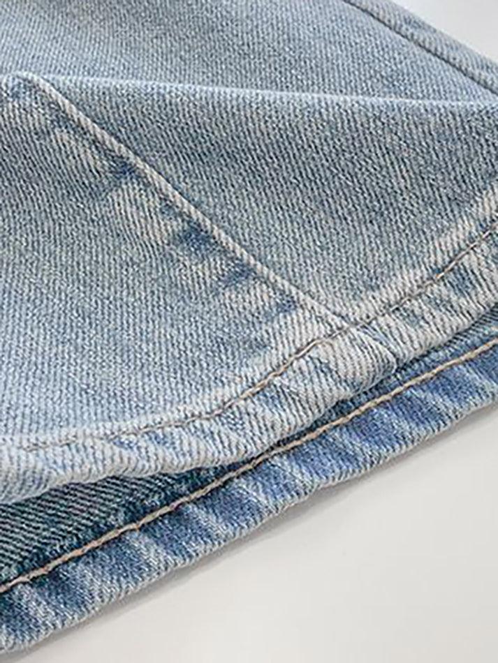 Seam Detail Washed Boyfriend Jeans Jeans