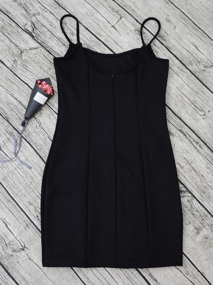 JuliaFashion-Better Than Ever Suede Bodycon Dress