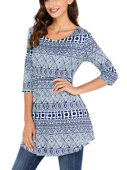 JuliaFashion - 2024Simply Perfect Geo Print Mini Dress