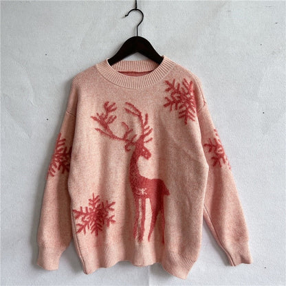 JuliaFashion-2024 Fashion Halloween Women's Christmas Sweaters Pullover