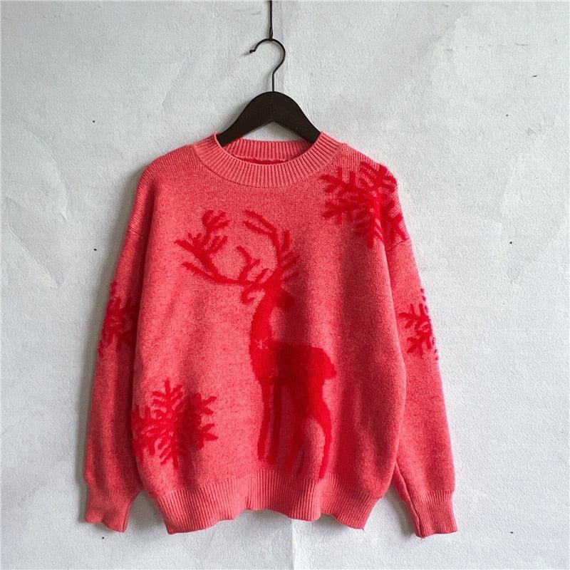 JuliaFashion-2024 Fashion Halloween Women's Christmas Sweaters Pullover