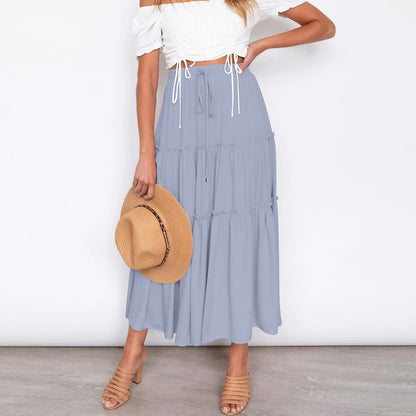 JuliaFashion - 2024 Solid Casual Beach Party Skirt