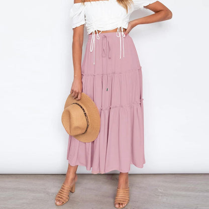 JuliaFashion - 2024 Solid Casual Beach Party Skirt