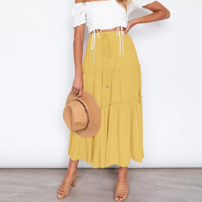 JuliaFashion - 2024 Solid Casual Beach Party Skirt