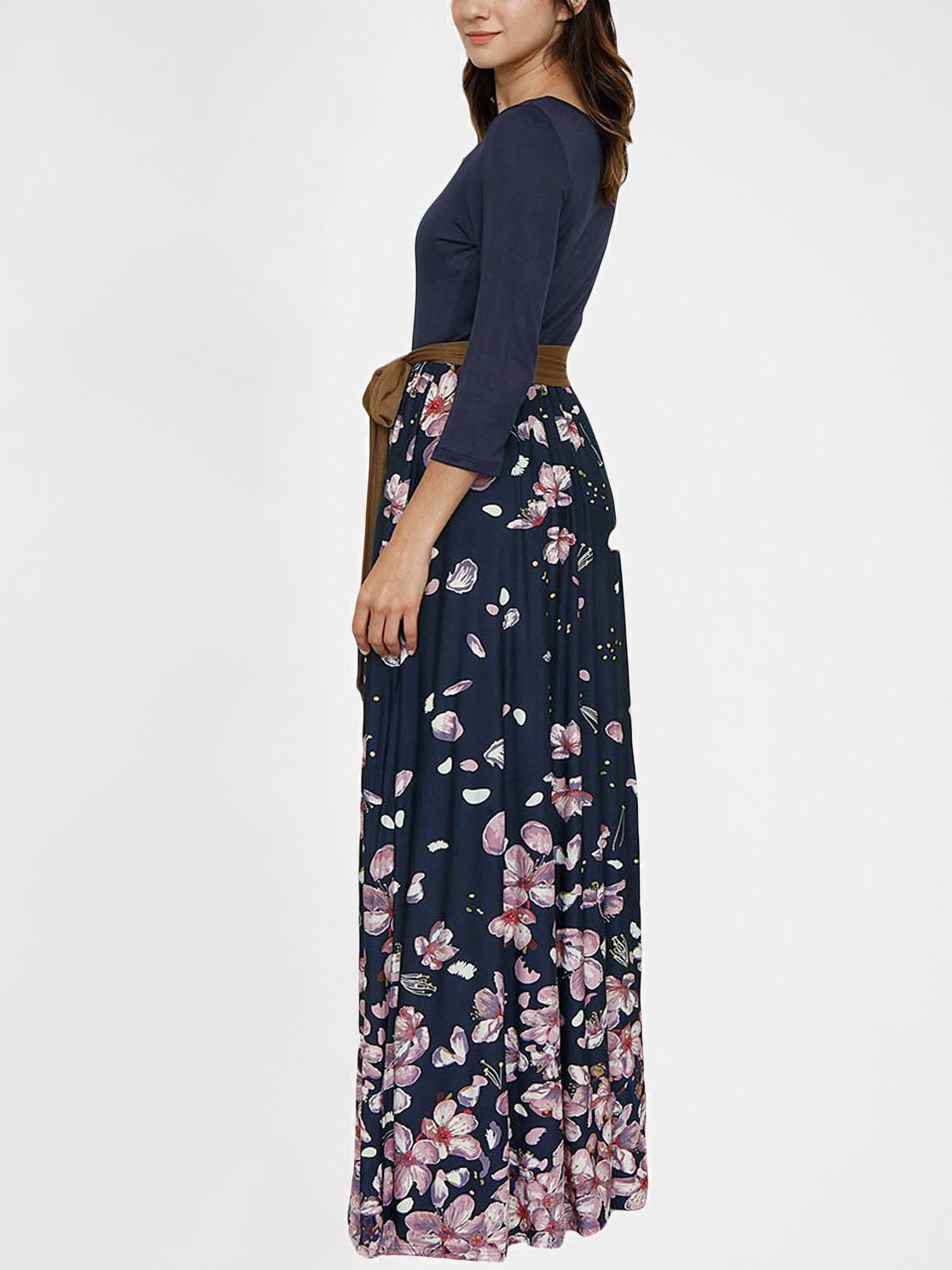 JuliaFashion - 2024 Secret Garden Floral Print Maxi Dress