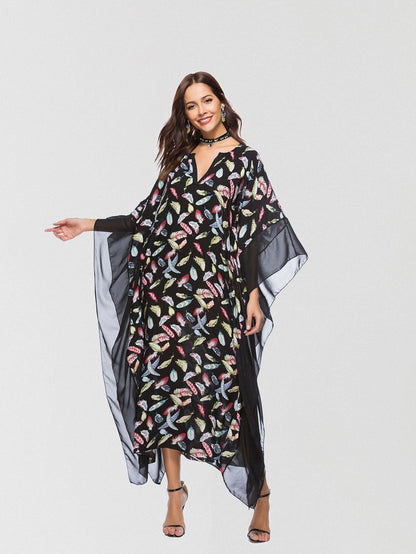 JuliaFashion - 2024 Talk To Me Printed Maxi Dress