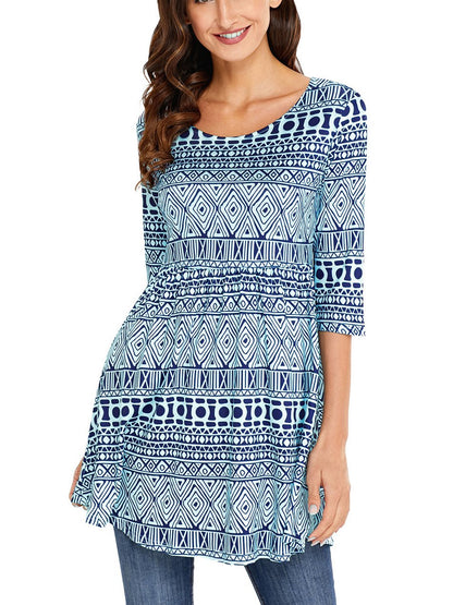 JuliaFashion - 2024Simply Perfect Geo Print Mini Dress