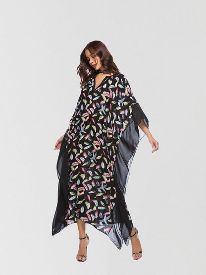 JuliaFashion - 2024 Talk To Me Printed Maxi Dress