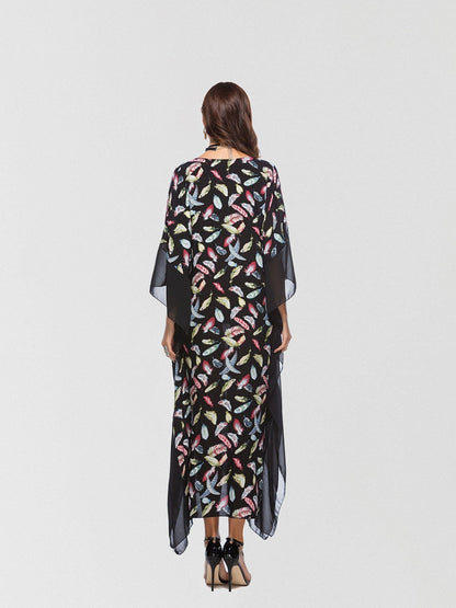 JuliaFashion - 2024 Talk To Me Printed Maxi Dress