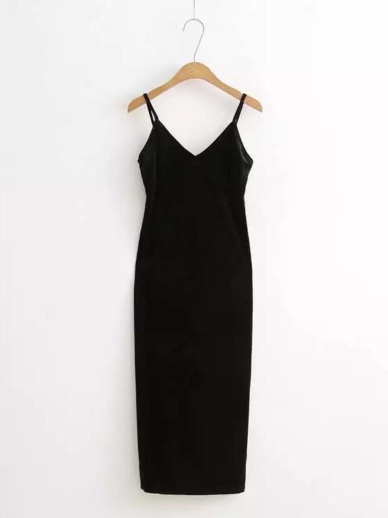 JuliaFashion-Distance To The Moon Velvet Dress