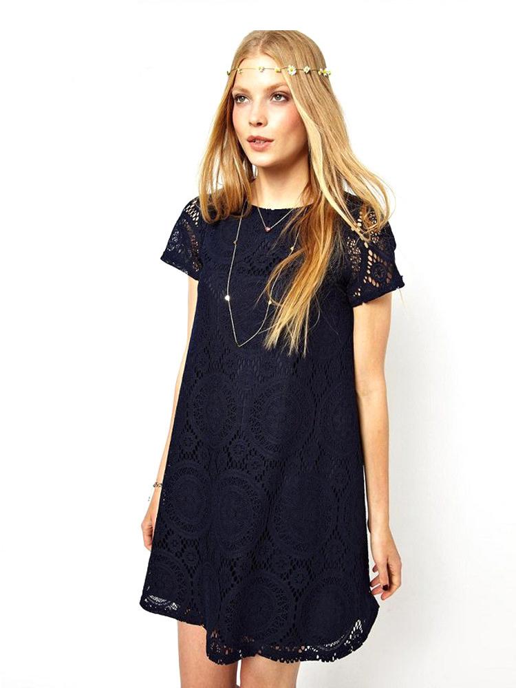 JuliaFashion-Love Spell Keyhole Back Lace Dress