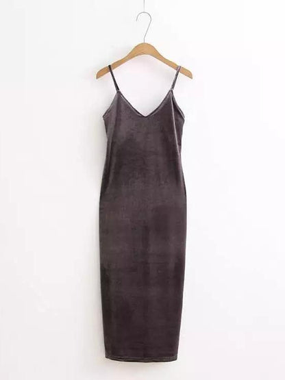 JuliaFashion-Distance To The Moon Velvet Dress