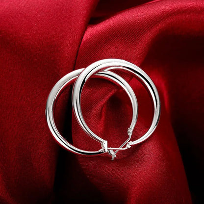 JuliaFashion - 2024 Trendy Big Circle Round Hoop Earring