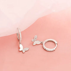 JuliaFashion - 2024Vintage Butterfly Zircon Stud Earrings