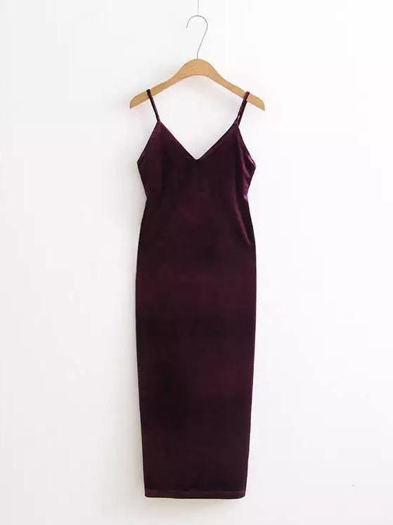 JuliaFashion-Distance To The Moon Velvet Dress