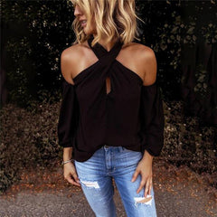 JuliaFashion - 2024 Women Bodycon Blouse Elegant Summer Spring Sexy Shirt