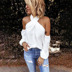 JuliaFashion - 2024 Women Bodycon Blouse Elegant Summer Spring Sexy Shirt