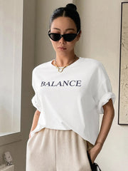 JuliaFashion - 2024 Summer Street Fashion Cotton Tee