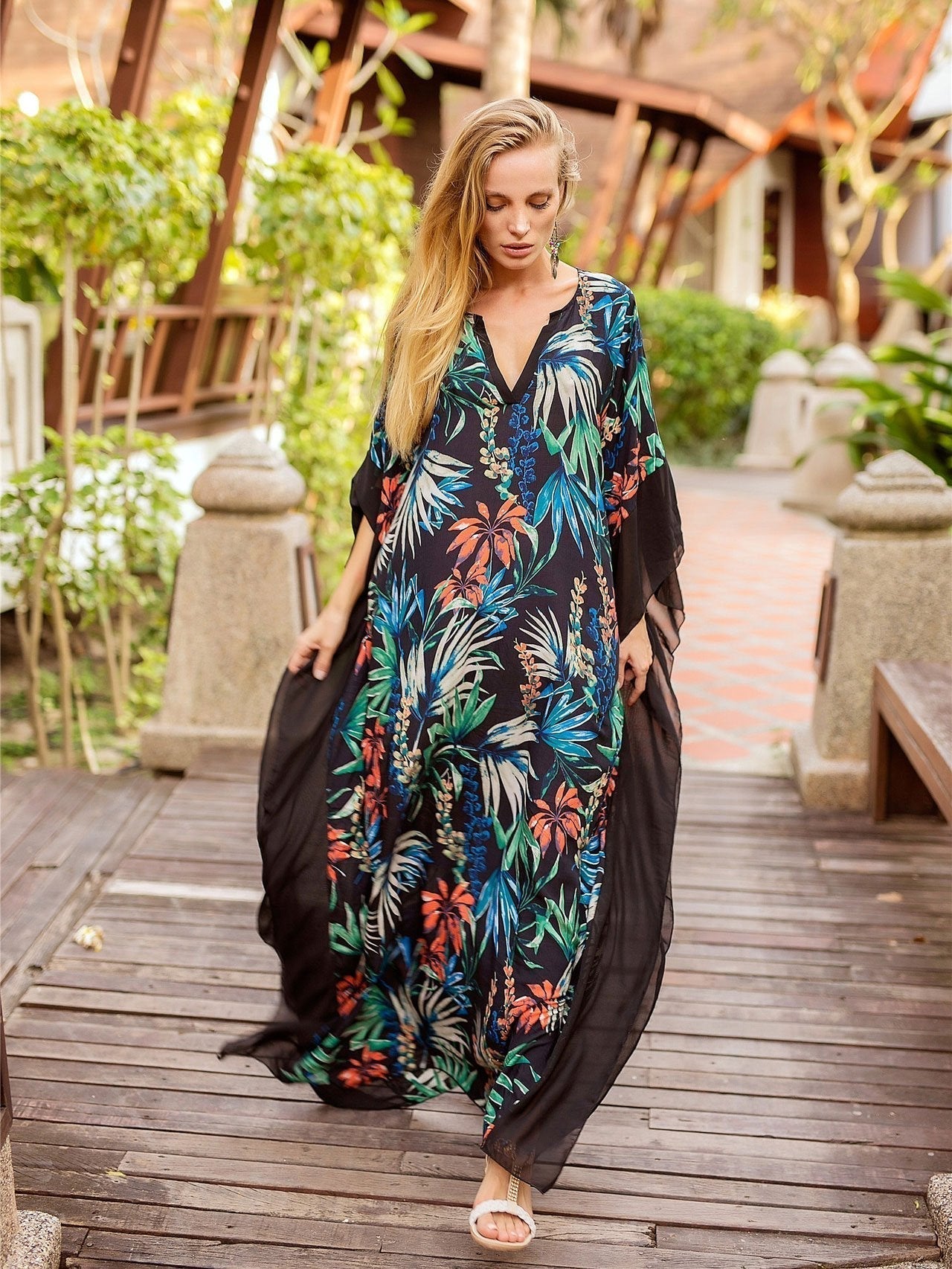 JuliaFashion-Just Me And You Printed Boho Dress