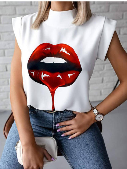 JuliaFashion - 2024 Women Fashion Slim Short Sleeve O-neck Shirt