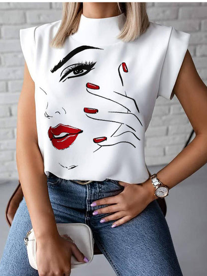 JuliaFashion - 2024 Women Fashion Slim Short Sleeve O-neck Shirt