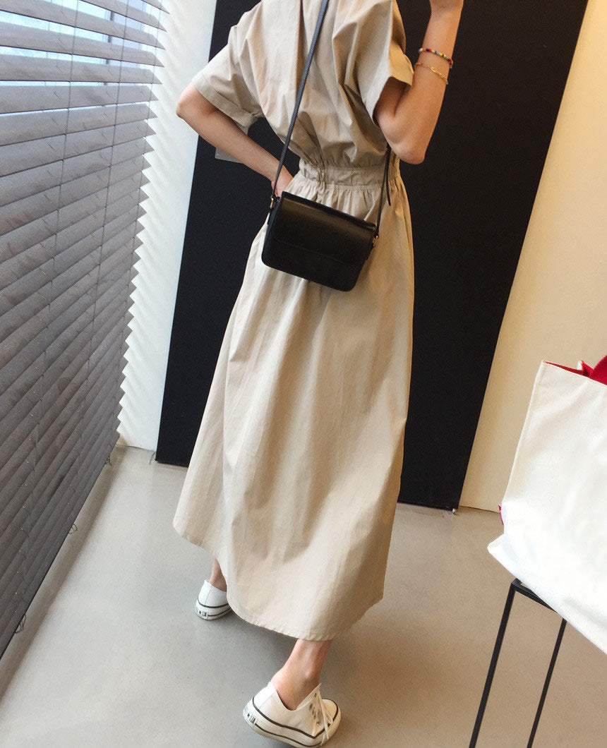 Chic Solid Casual Summer Dress