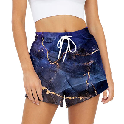 JuliaFashion-Hand-Painted Slim Fit Fashionable Women Shorts