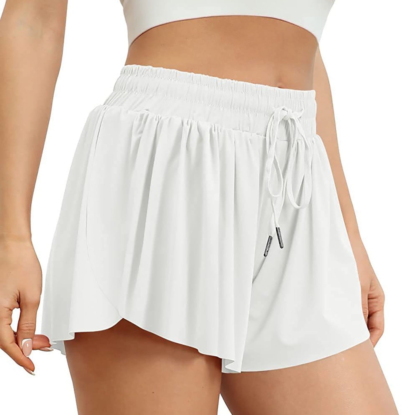 JuliaFashion - 2024 Quick-Drying Elastic Waist Yoga Cycling Shorts
