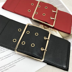 JuliaFashion-Elastic Wide Corset Belt Female Waist Big Belts