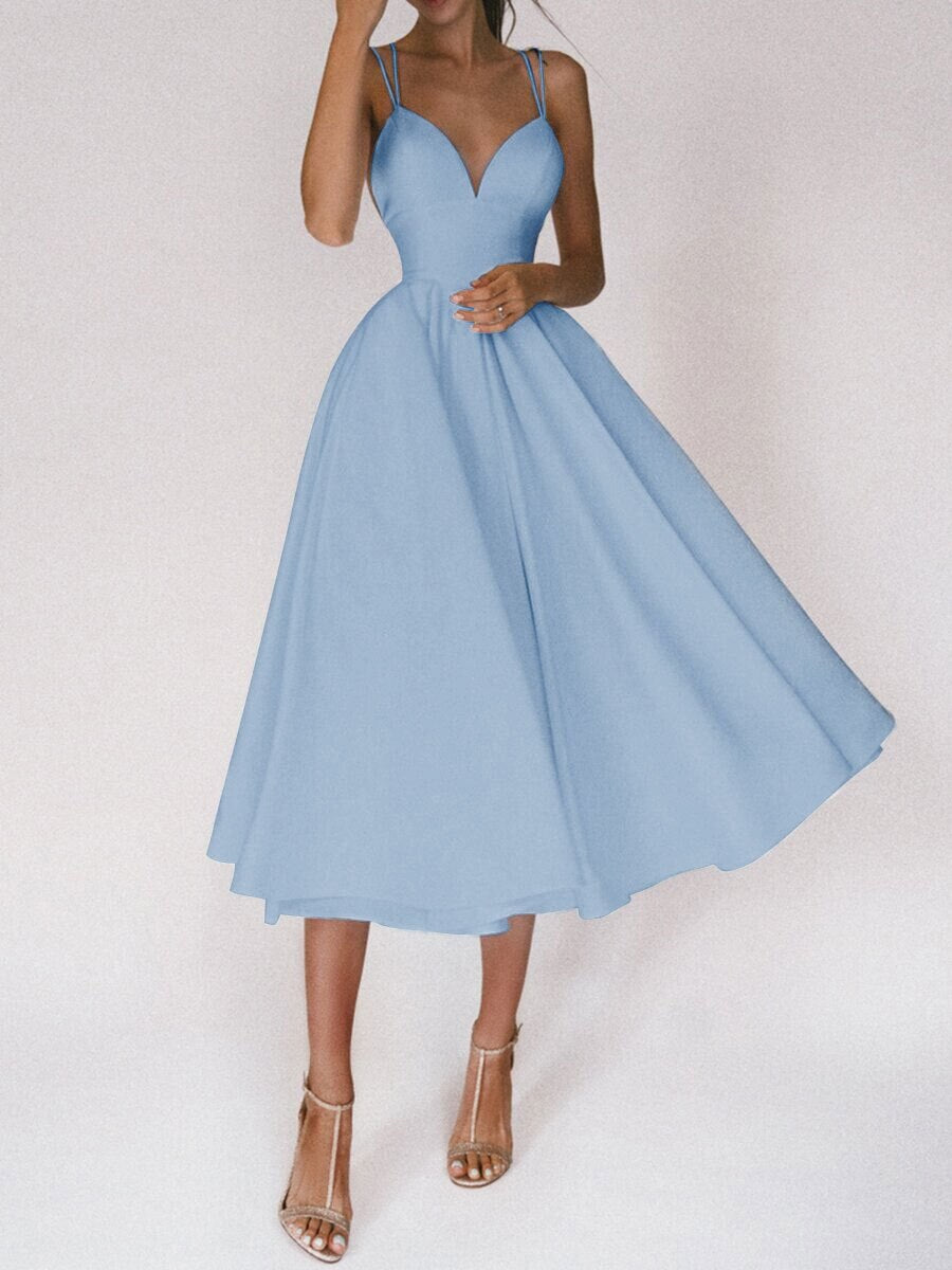 JuliaFashion - 2024 Sexy Backless Ball Gown Midi Dress