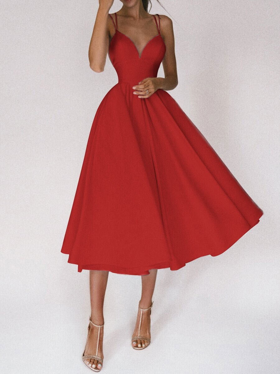 JuliaFashion - 2024 Sexy Backless Ball Gown Midi Dress