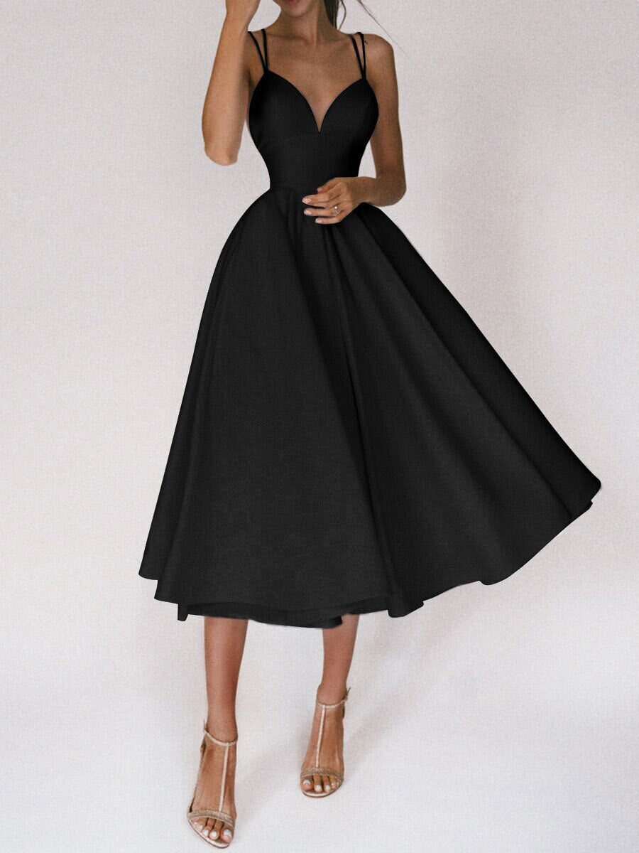 JuliaFashion - 2024 Sexy Backless Ball Gown Midi Dress