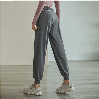 JuliaFashion-Letter Printed Sweatpant Female Fitness Yoga Sportswear