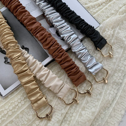 JuliaFashion - 2024 Women Waist Strap All-match Lady Dress Coat Sweater Decorative Waistband