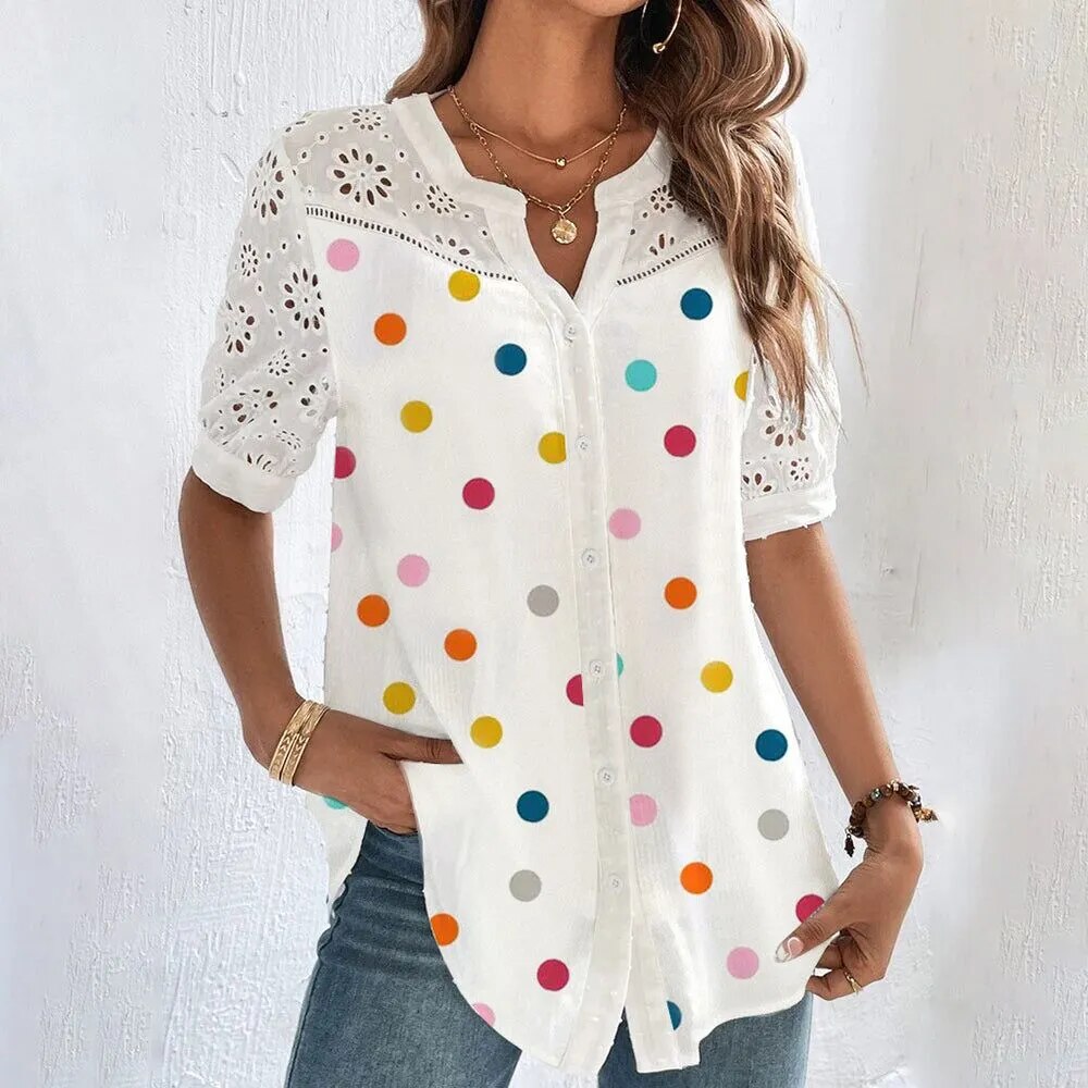 JuliaFashion-Fashion Casual Loose Blouse