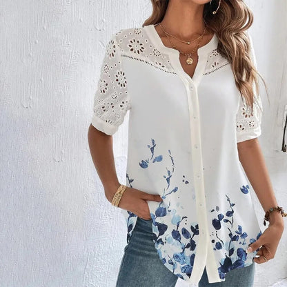 JuliaFashion-Fashion Casual Loose Blouse