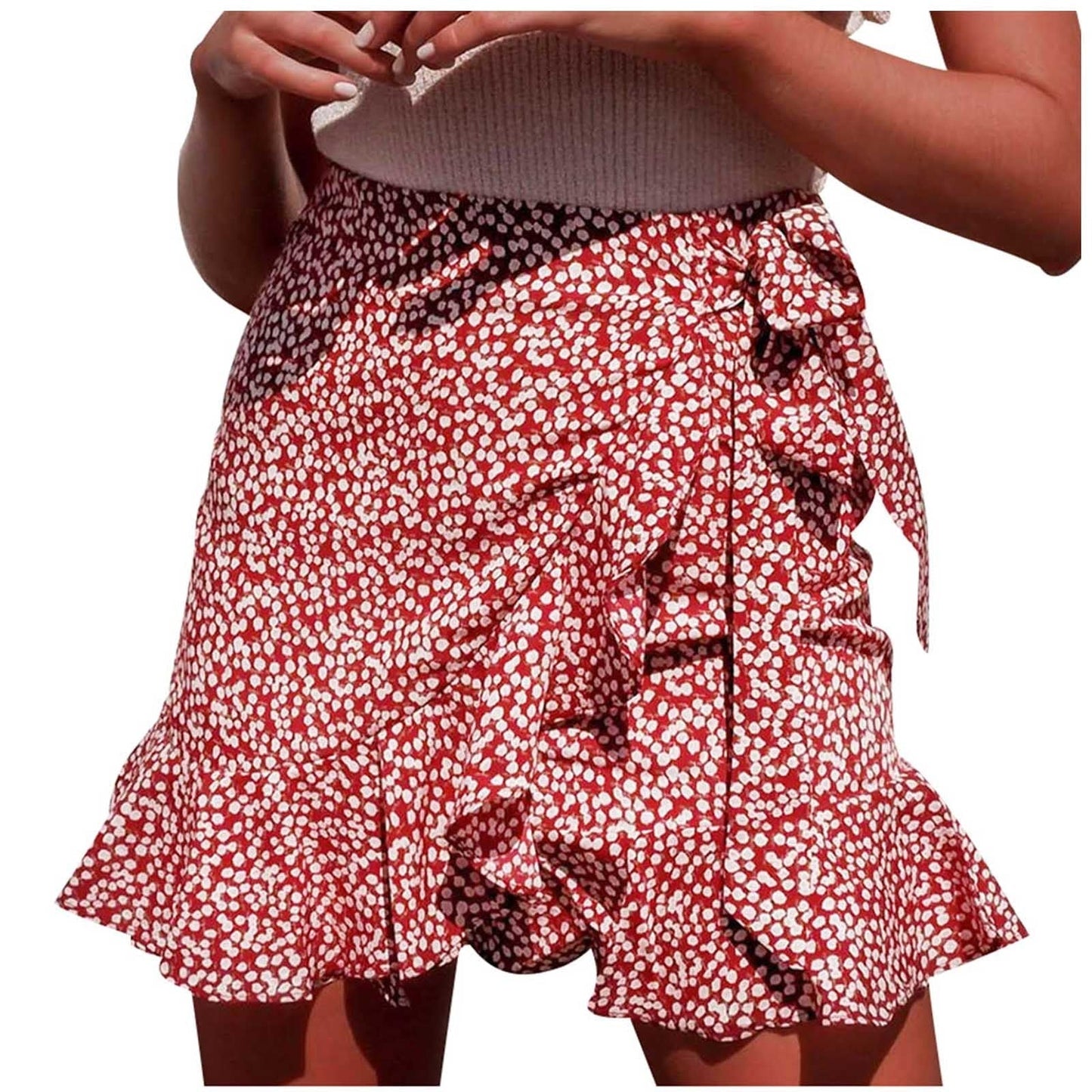 JuliaFashion - 2024 Versatile Pleated Bandage Short Skirt