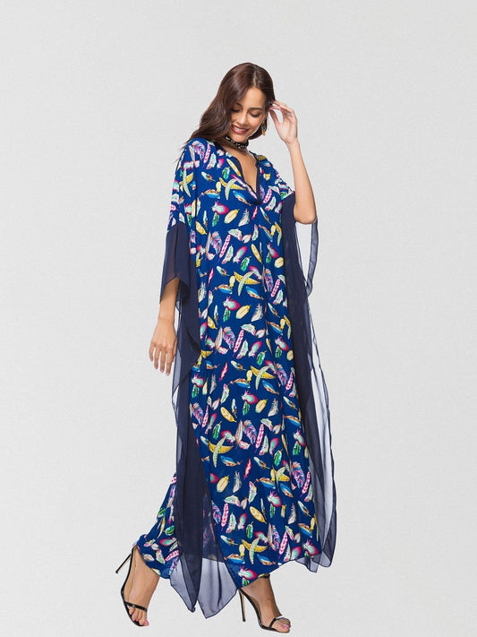 JuliaFashion - 2024 Talk To Me Printed Maxi Dress