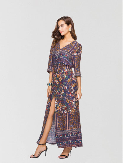 JuliaFashion - 2024Simply Sweet Floral Button Down Maxi Dress