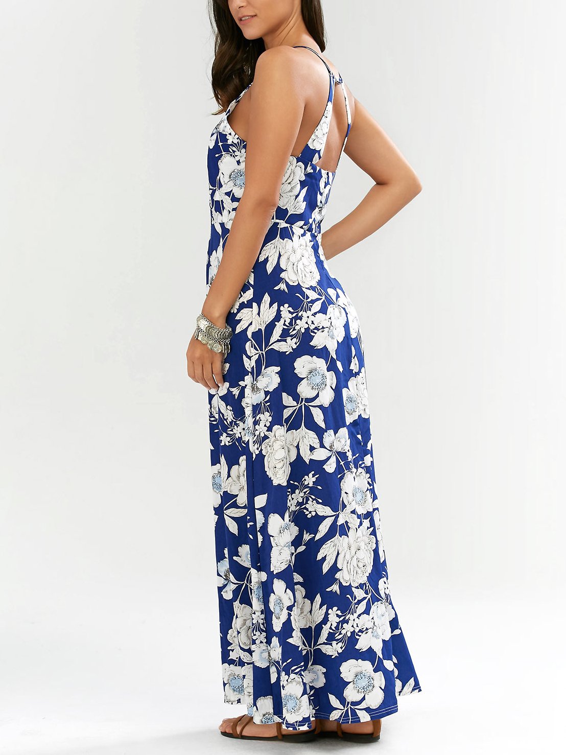 JuliaFashion - 2024 Sway Away Floral Print Maxi Dress