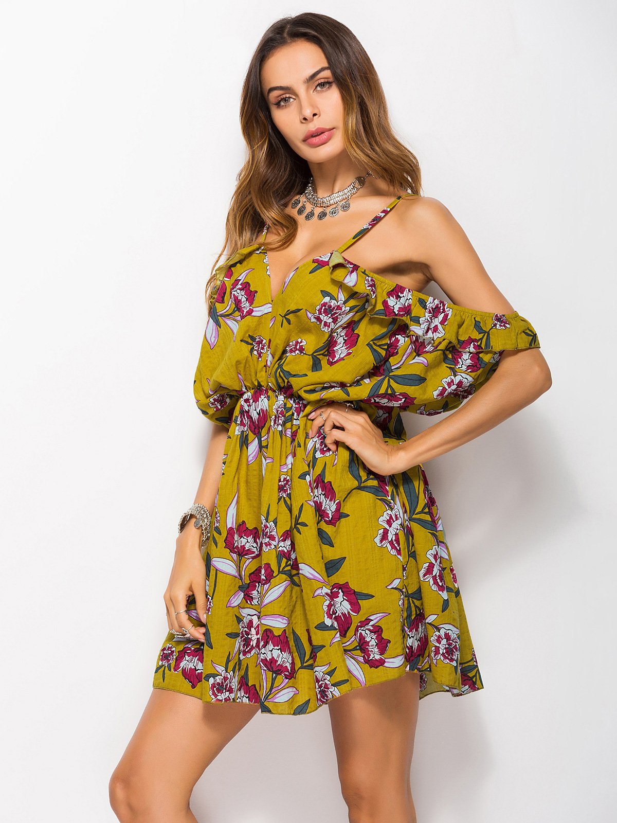 JuliaFashion-Look Into The Sun Floral Mini Dress