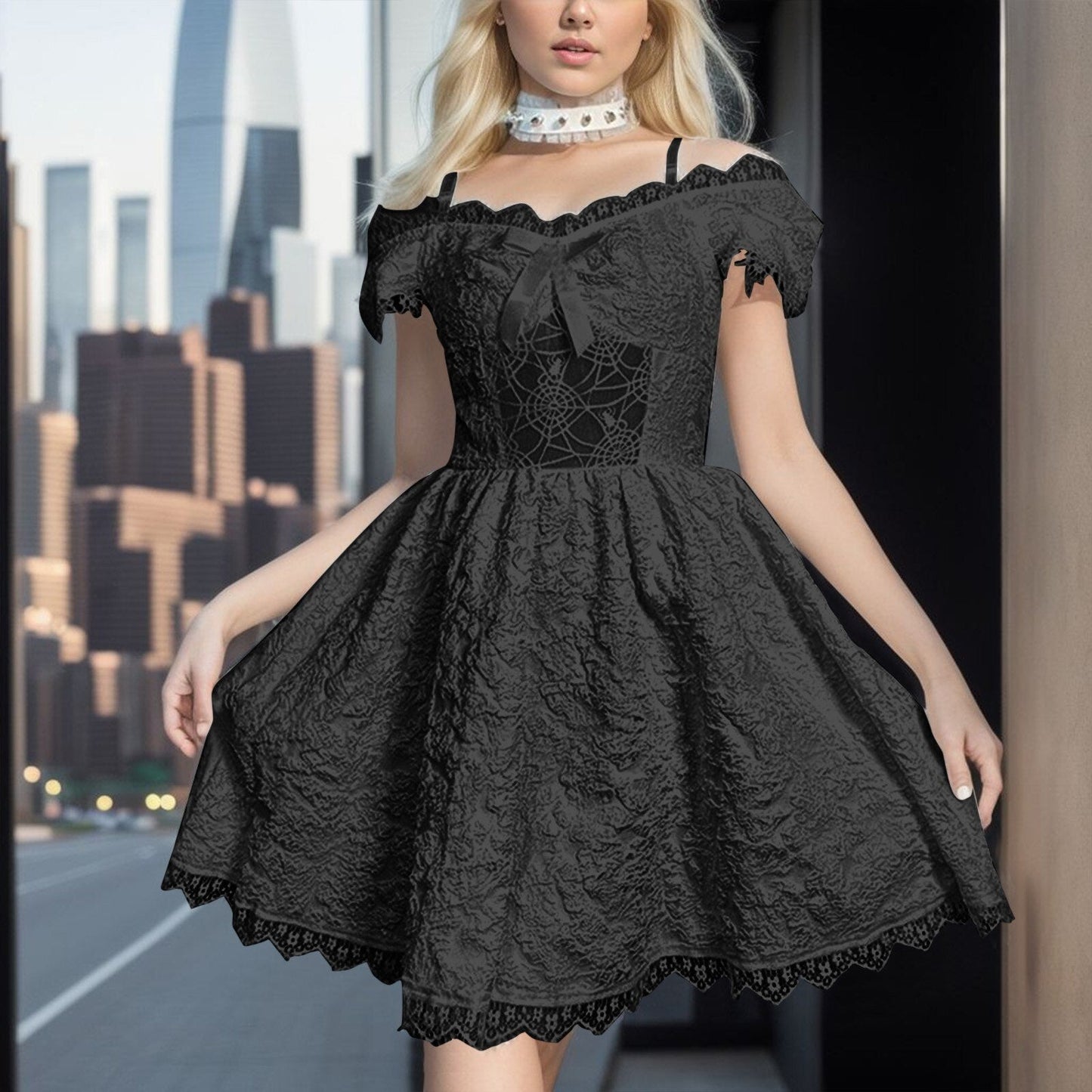 JuliaFashion - 2024 Sexy Gothic Harajuku Mini Party Dress