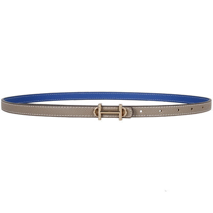 JuliaFashion-Luxury Brand Small Belt with Sweater Shirt