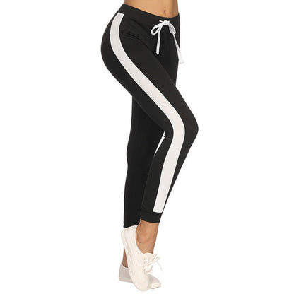 JuliaFashion-Jogger Dance Sport Pants Skinny Tracksuit Bottom