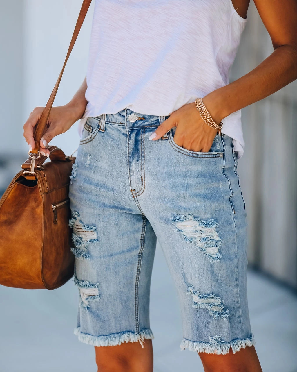 JuliaFashion - 2024 Women's High Waist Jeans Streetwear Fashion Wide Leg Jeans